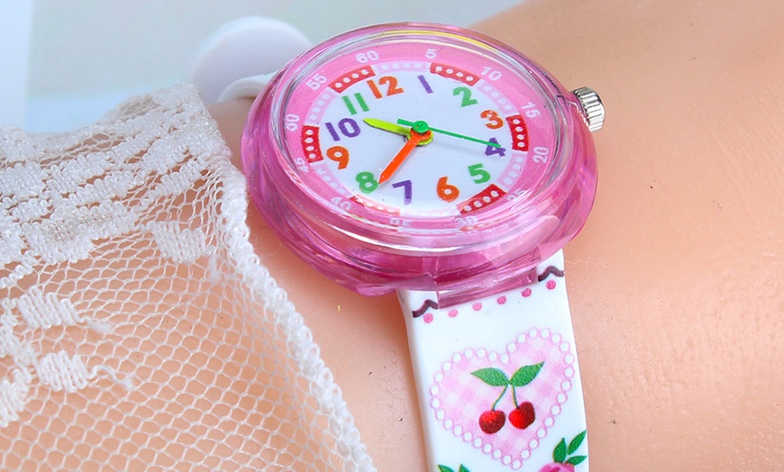 Image 10: Kids' Cartoon Jelly Watch