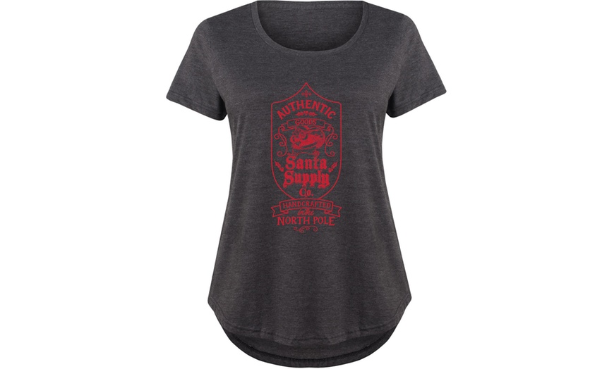 Image 6: Instant Message: Women's Rustic Christmas Tees. Plus Sizes Available.