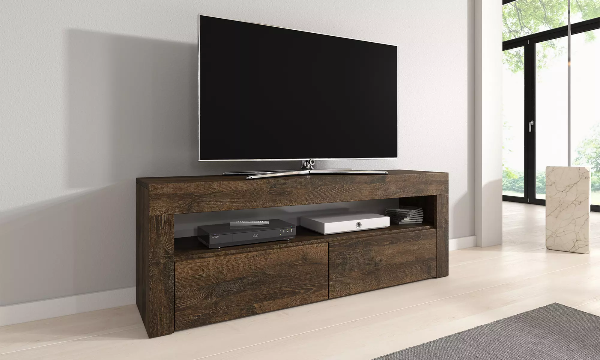 Meuble TV Luna 140 cm divers coloris, livraison gratuite - Primary Image