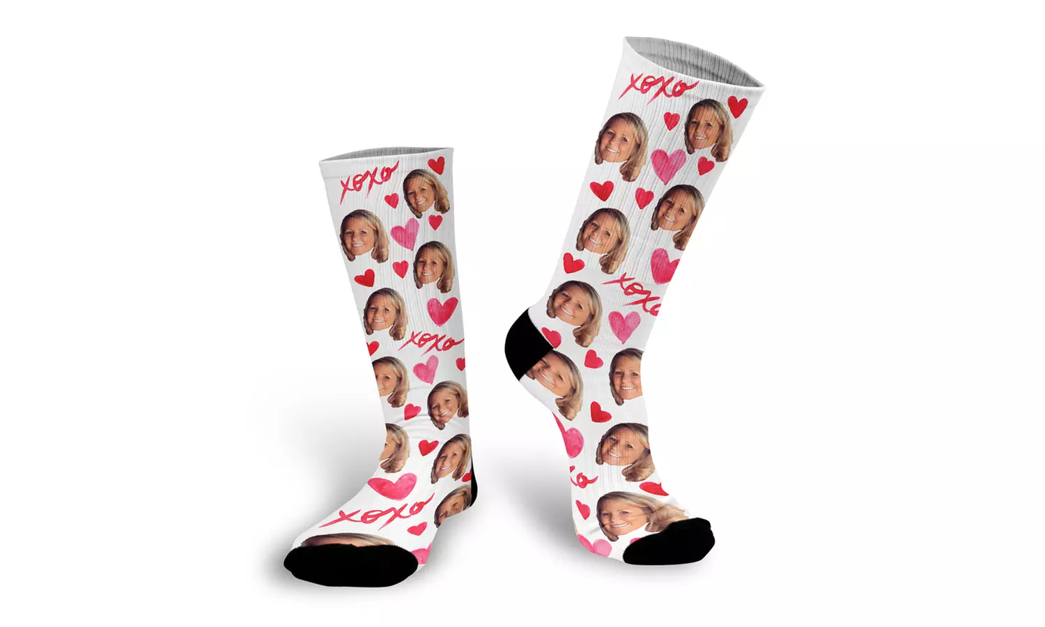 One or Two Pairs of Custom Photo Socks from Stamp Out (Up to 17% Off). Two Options Available. - Primary Image