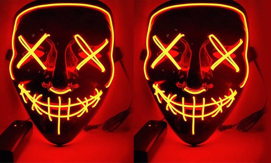 Image 24: Halloween Horror Movie LED Mask