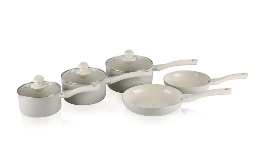 Image 8: Swan Pan Set with Utensil Set 