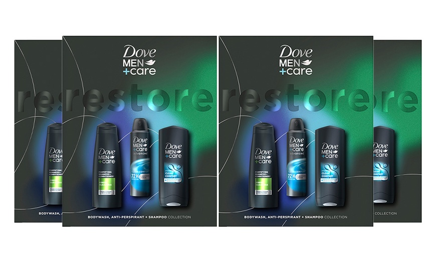 Image 5: Dove Men+Care Restore Bodywash, Antiperspirant and Shampoo Gift Set