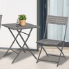 Image 3: Outsunny Rattan-Effect Bistro Set