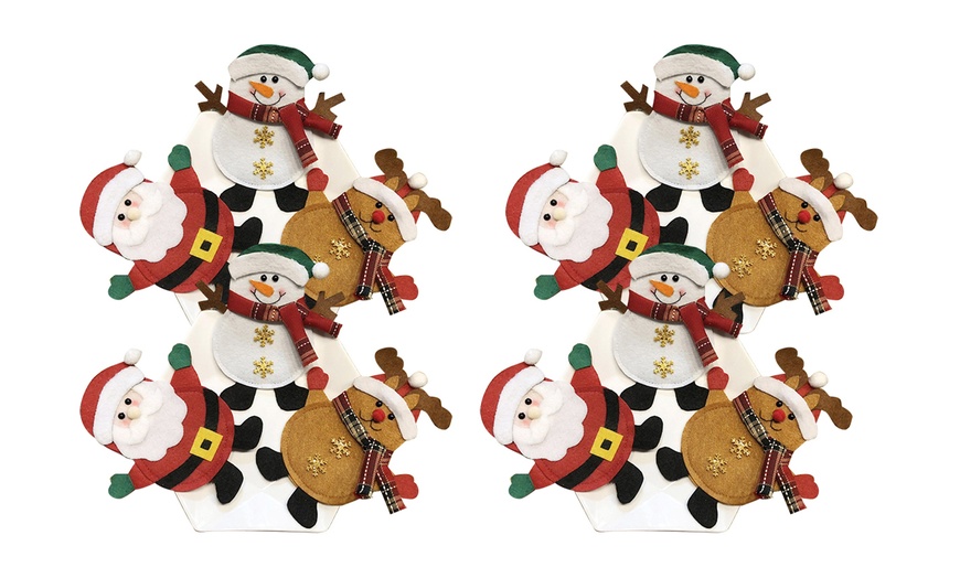 Image 8: Christmas-Themed Cutlery Covers