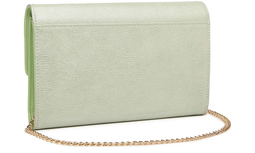 Image 8: Elegant Flap Clutch Chain Evening Bag