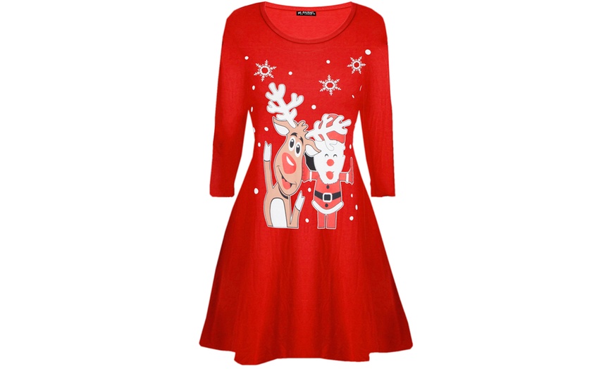 Image 6: Be Jealous Christmas Swing Dress