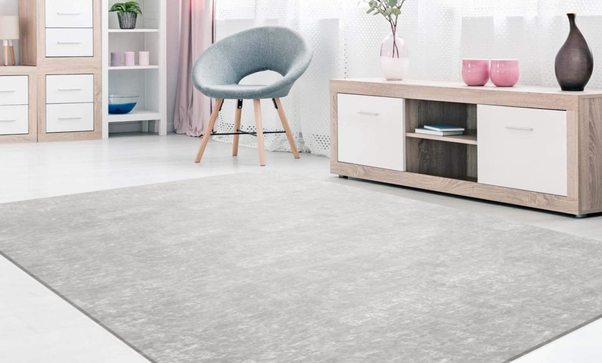 Image 1: Tapis uni pastel