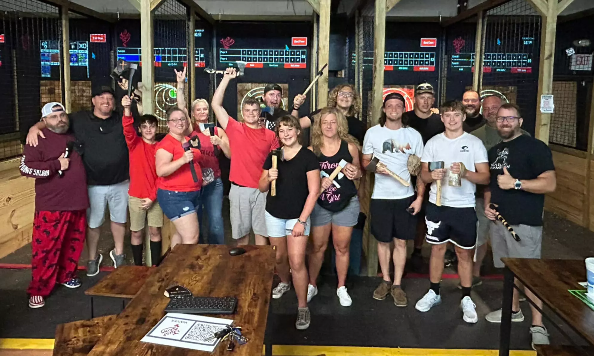 Round Up Your Crew: 60-Min Axe Throwing for 2 or 6 People