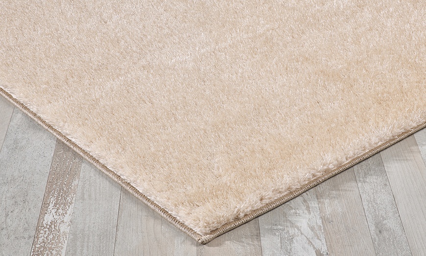 Image 27: Shimmer Soft Shiny Thick Shaggy Rug