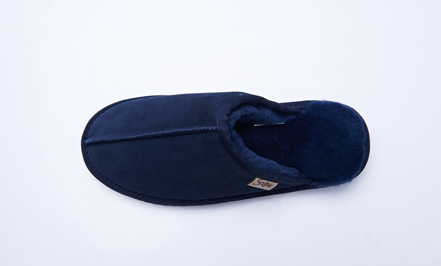 Image 10: Men's Sheepskin Slippers