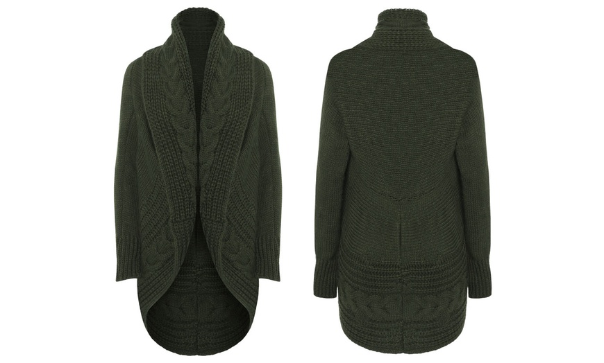 Image 8: Women's Cable Knit Cardigan