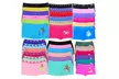 Girl's Pack Of 6 Or 12 Assorted Microfiber Boyshorts Underwear Panties - Second Medium