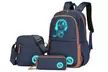 Set escolar de mochila, bolso y neceser resistente al agua que brilla en la oscuridad - Second Medium