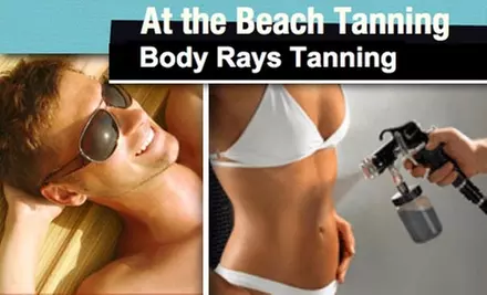 $20 for One Airbrush Tan (Up to $50 Value) or $40 Toward Other Tanning Services at Body Rays Tanning or At the Beach Tanning - Primary Image