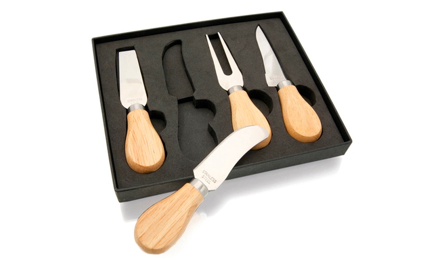 Image 7: Set de utensilios para quesos y queso curado de oveja