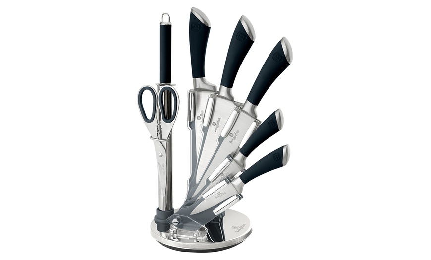 Image 3: Eight-Piece Knife Set with Stand