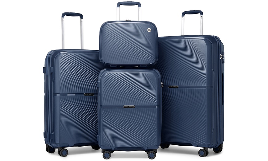 Image 12: Premium - Grade PP Hard - Shell Luggage