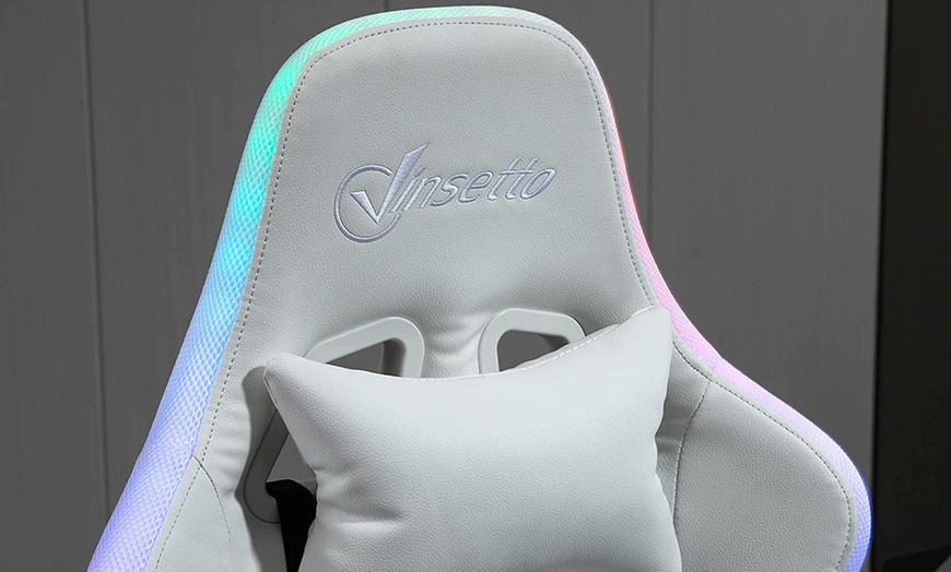 Image 2: Vinsetto LED Gaming Chair