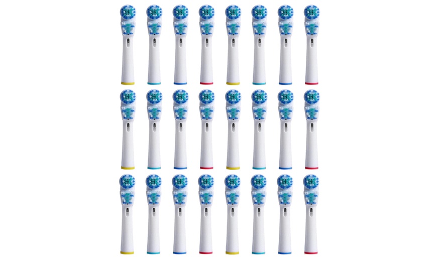 Image 3: Dual Clean Replacement Brush Heads Compatible with Oral-B