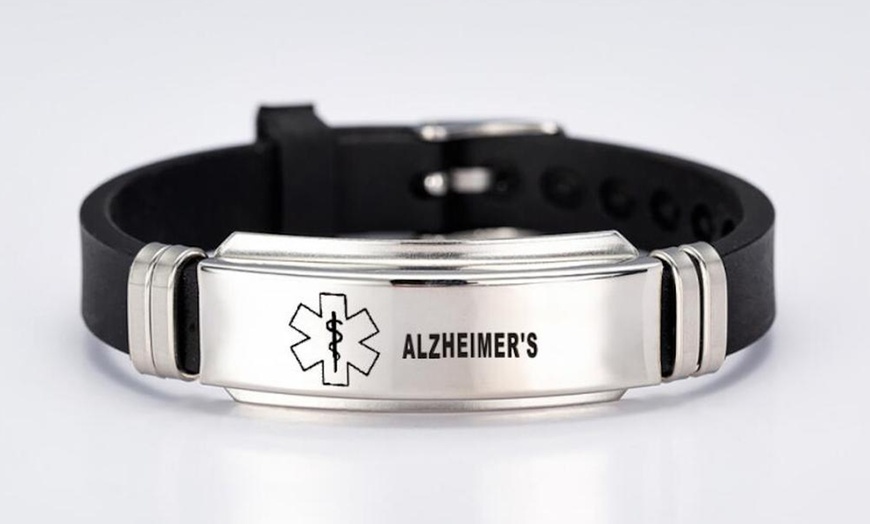 Image 5: Stainless Steel Medical ID Warning Bracelet