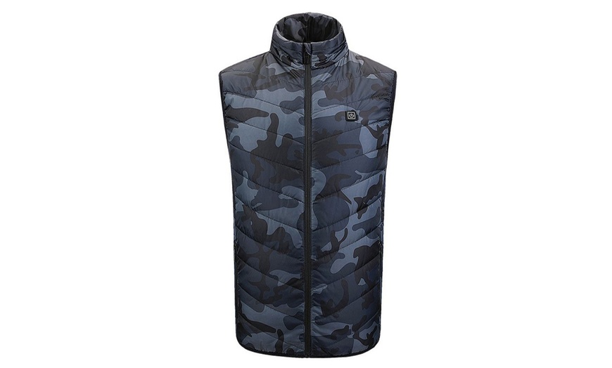 Image 6: Unisex USB Two Heating Zones Gilet Vest