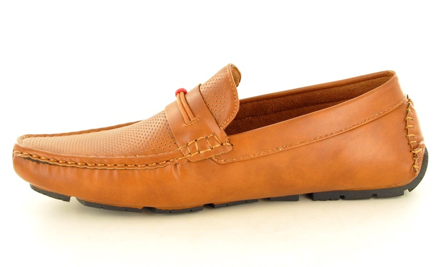 Image 14: Men's Perforated Casual Loafers