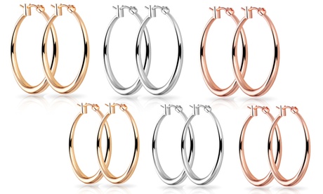 Fino a 3 paia di orecchini ad anello Philip Jones disponibili in 2 misure e vari colori