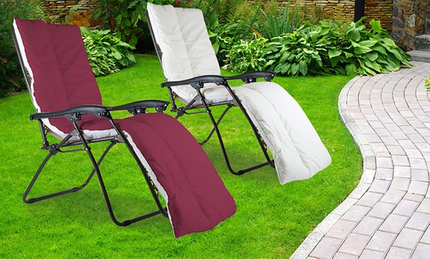 Image 1: Sun Lounger Cushions