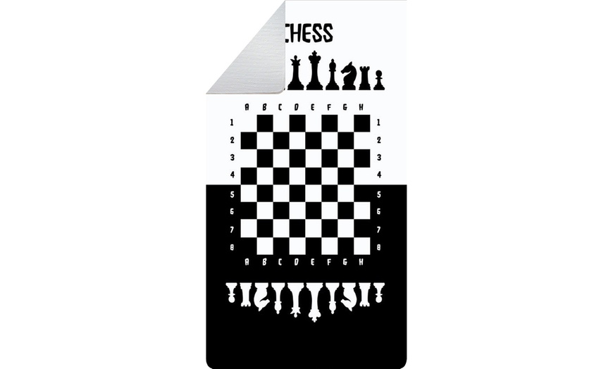 Image 3: Non-Slip Chess Design Rugs