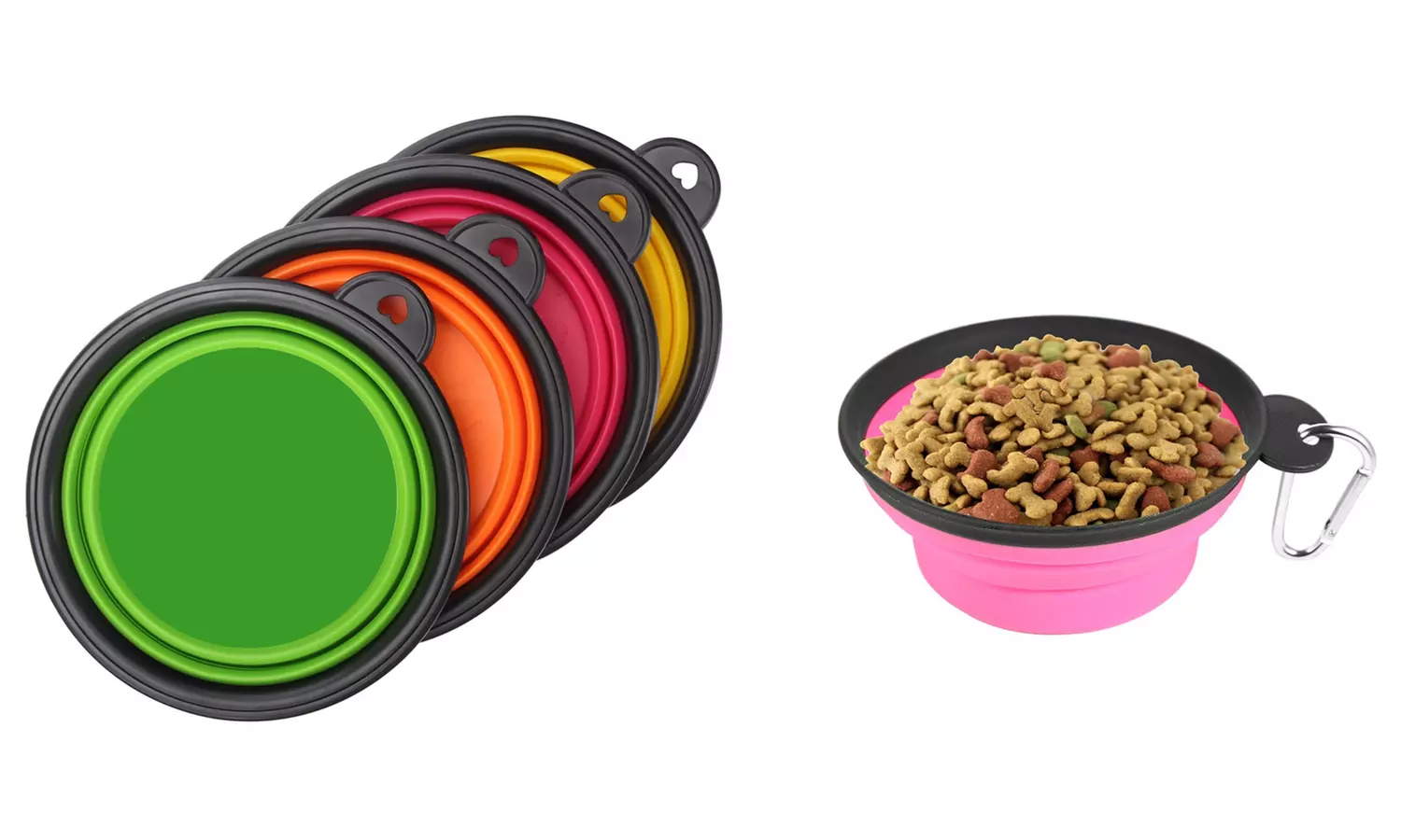 Collapsible Dog Bowls (4-Pack) - Primary Image