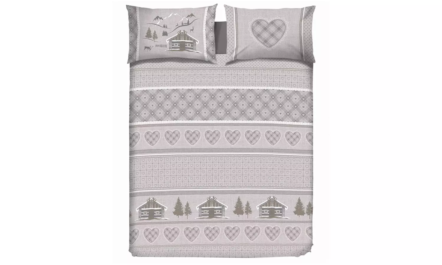 Copripiumino in flanella Fantasie invernali, natalizie, scozzesi