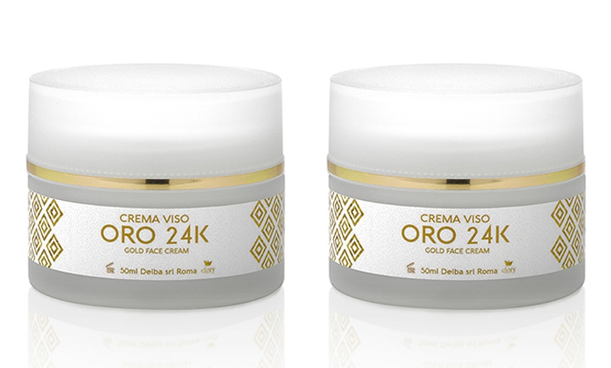 Image 2: 1 ou 2 crèmes visage revitalisantes Efory Cosmetics or 24 K 