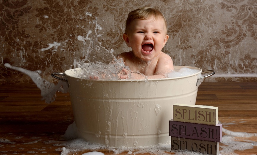 Image 1: First Birthday Cake Smash Photoshoot