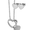 Image 32: Juego de joyas de acero inoxidable con collar y pendientes