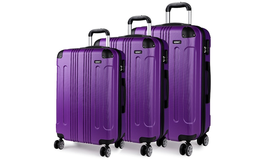 Image 9: Kono ABS Luggage Set