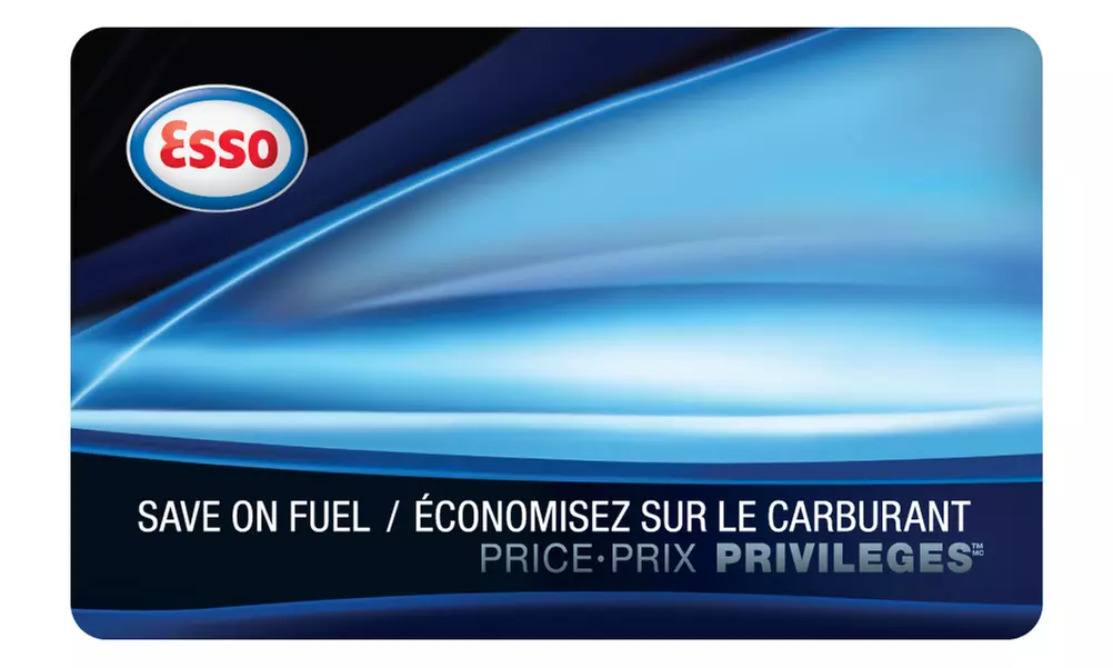 Esso PRICE PRIVILEGES Fuel Savings E-Card for $0.05 Off per Litre for 500, 1000, or 1500 Litres (Up to 27% Off) - Second Medium