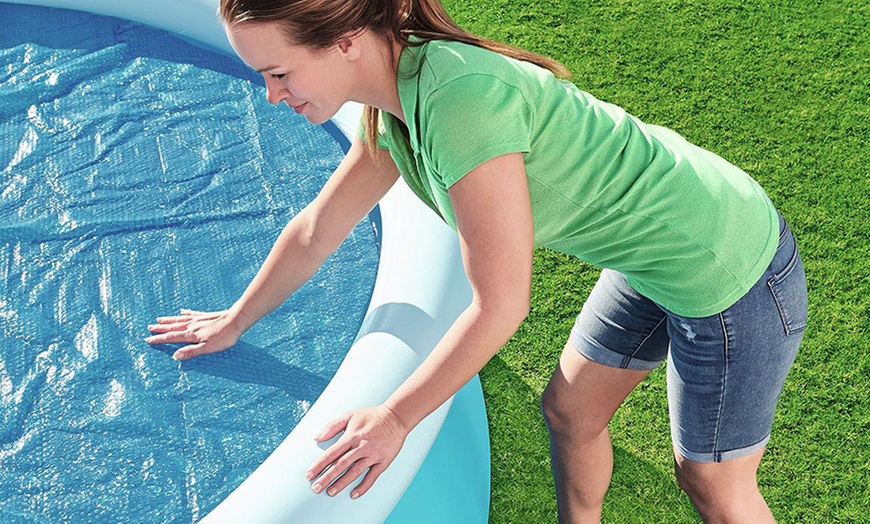 Image 3: Bestway Flowclear Solar Swimming Pool Cover Collection
