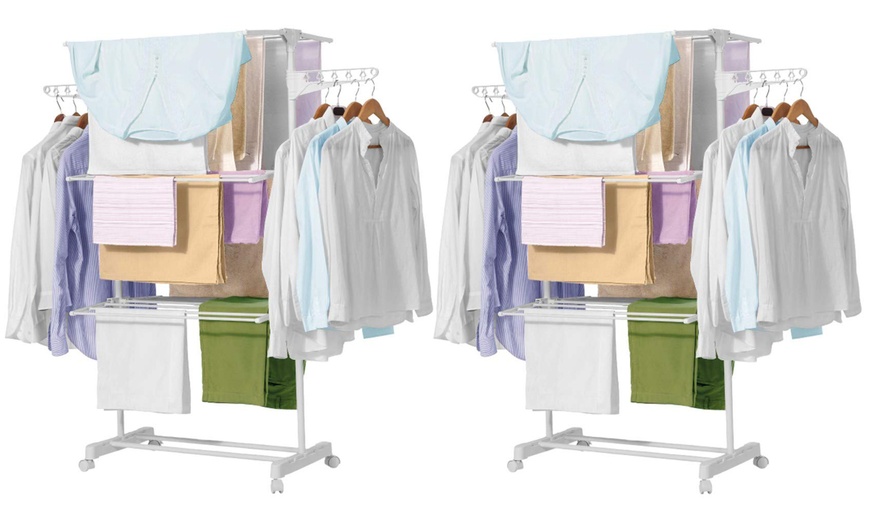 Image 4: Foldable Laundry Rack