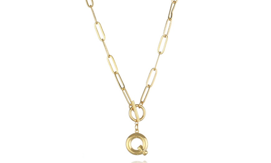 Image 19: Women's Initial A-Z Letter Necklace