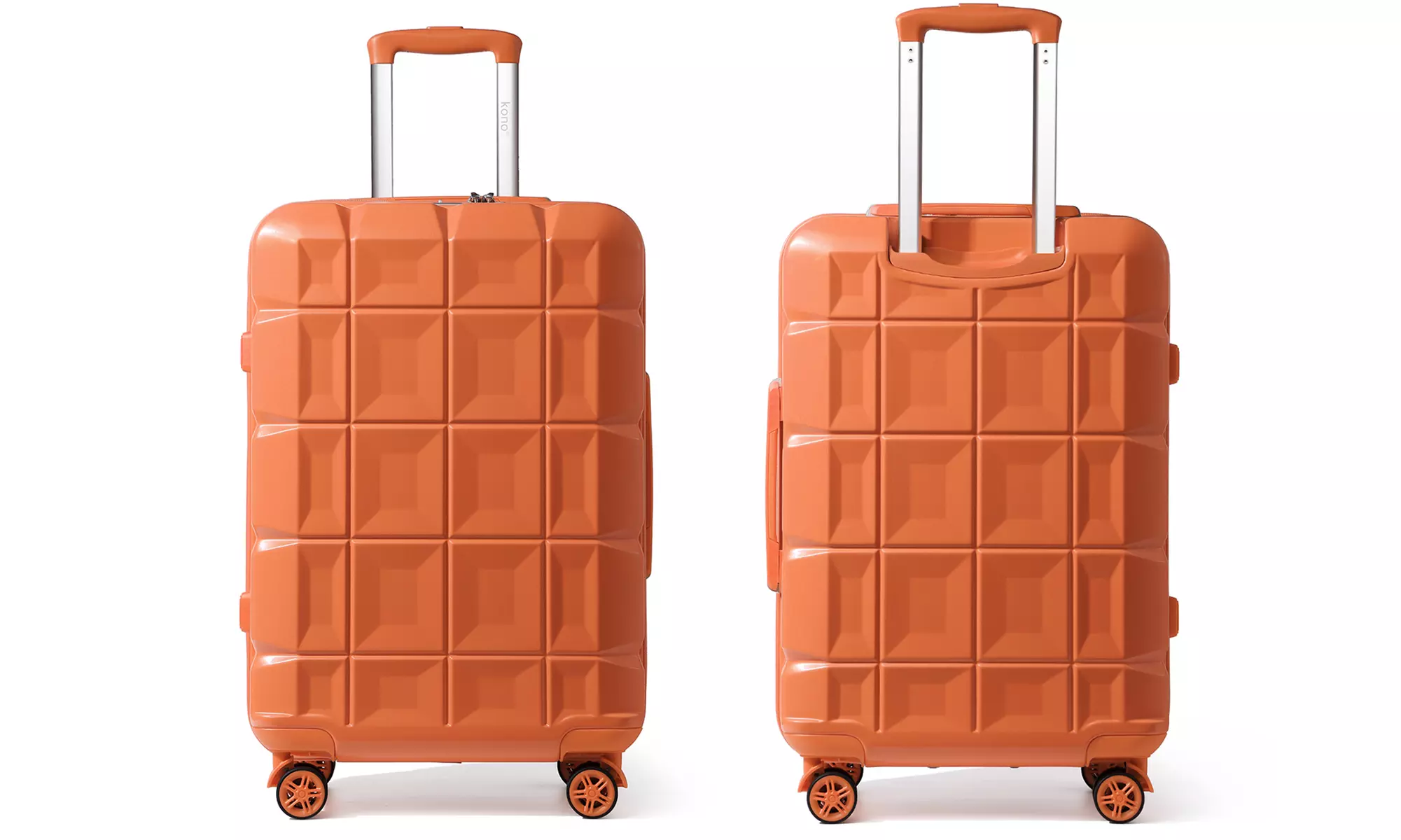 Ensemble de 4 valises oranges