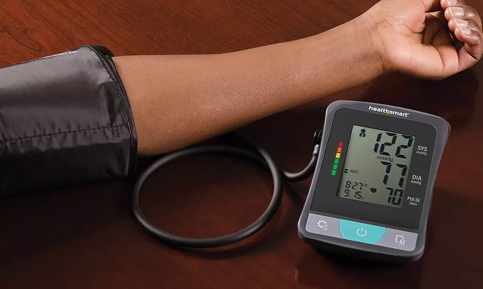 HealthSmart Digital Blood-Pressure Monitor with LCD Display - Primary Image