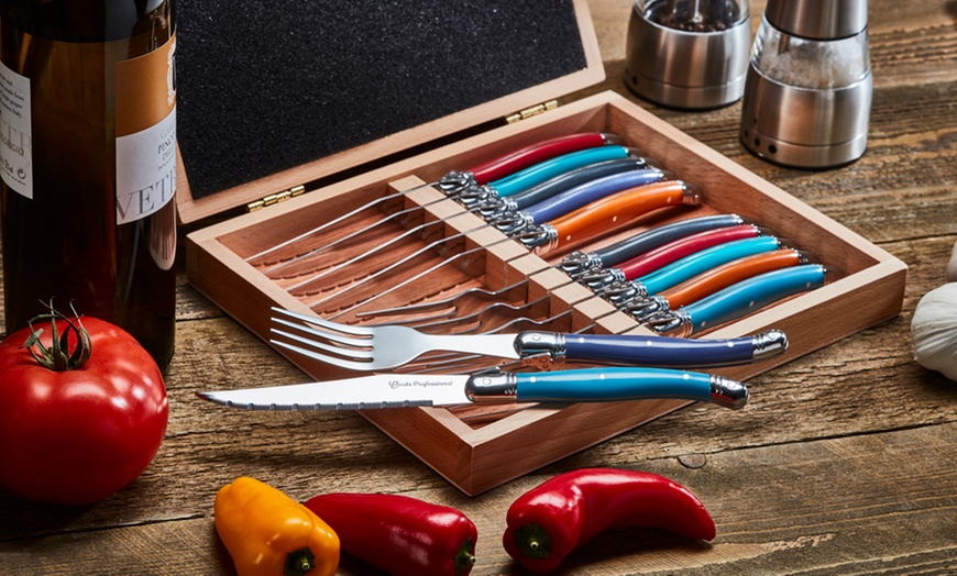 Image 7: Multi-Coloured Cutlery or Mug Set