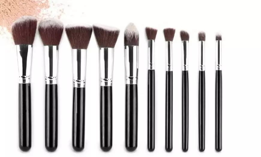 Image 1: Set de 10 pinceaux de maquillage