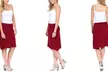 Made In USA Comfy Knee-Length Women's Skirt - Second Medium