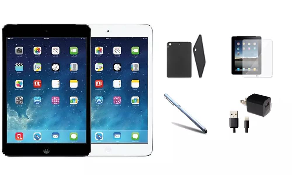 Apple iPad mini 2 WiFi Tablet Bundle (Refurbished A-Grade) with MFi-Certified Lightning Cable and Generic Power Adapter - Primary Image