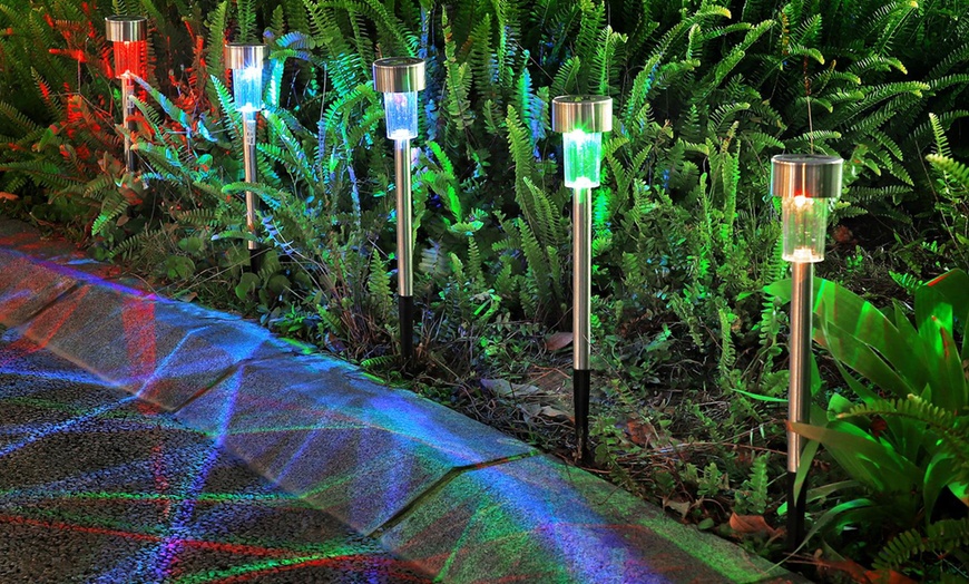 Image 6: Set of 10 Solar Stick Lights