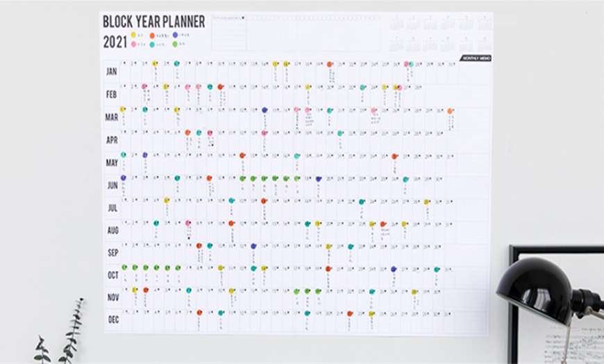 Image 1: 2021 Wall Planner