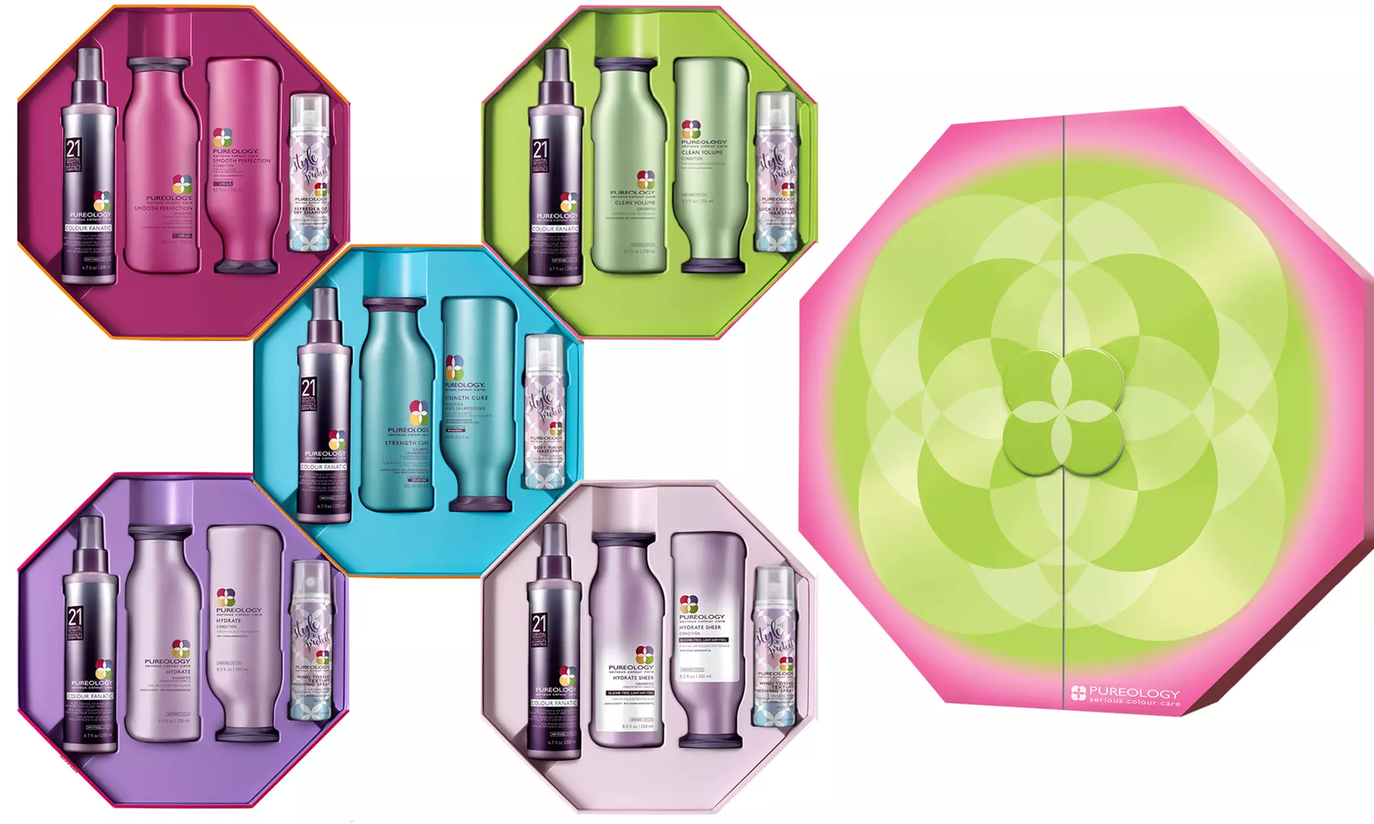 Pureology Holiday Shampoo, Conditioner, and Hairspray Gift Sets (4-Piece) - Primary Image