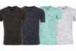 Vertical Sport Men's V-Neck T-Shirt with Chest Pocket (4-Pack) (S-2XL) - Second Medium